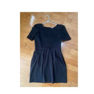 JUICY COUTURE Black Puff Sleeve Button Back Y2K Dress Size XL